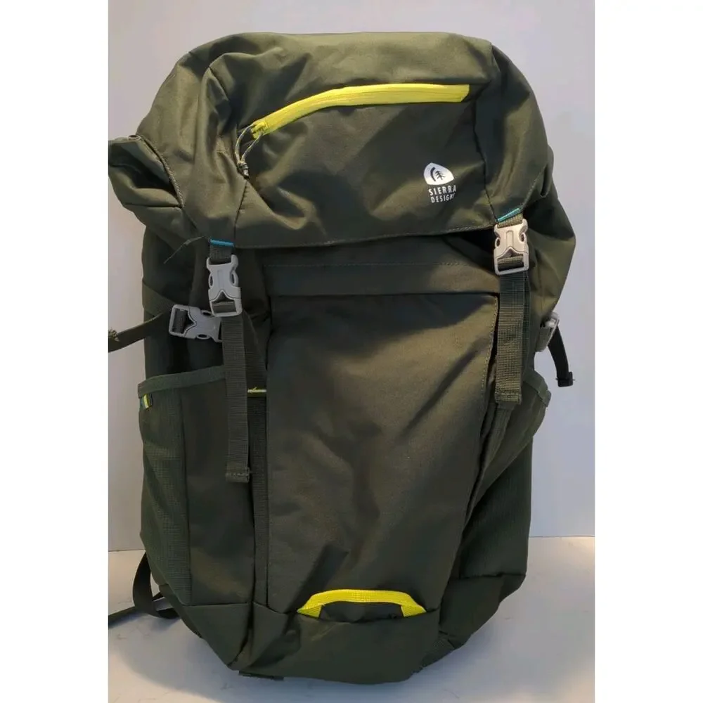 Sierra Designs Mount Sanitas Backpack 40L Dark Green EUC